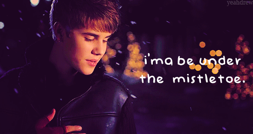 Justin Bieber Mistletoe Quote (About mv music video Mistletoe gif christmas tree christmas song christmas)