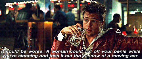 Fight Club (1999) Quote (About worse sleeping penis moving car gifs ...