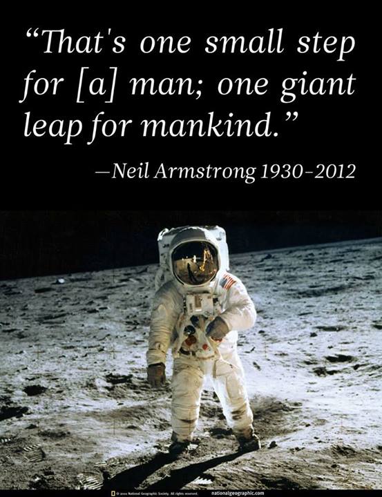  Neil  Armstrong  Quote  About space small step mankind CQ